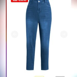 Good Wear Club Tummy Control Slim Fit Jeans. Size XL Classic Dark Wash.N…